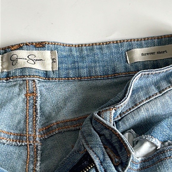 Jessica Simpson Low Rise Forever Short Shorts Blue  Denim Jean - Picture 10 of 11